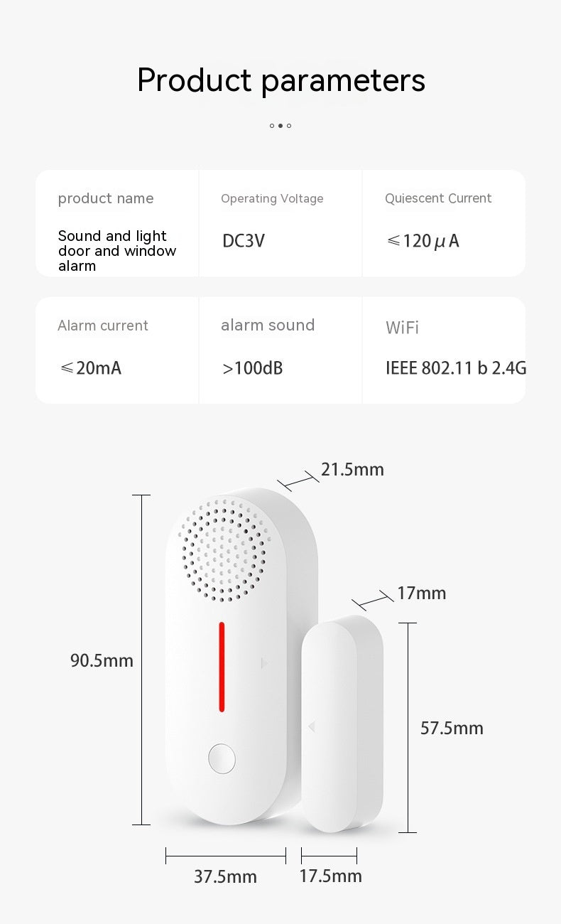 Système d'Alarme avec Capteur de Porte WiFi – Sécurisez Votre Entrée Instantanément